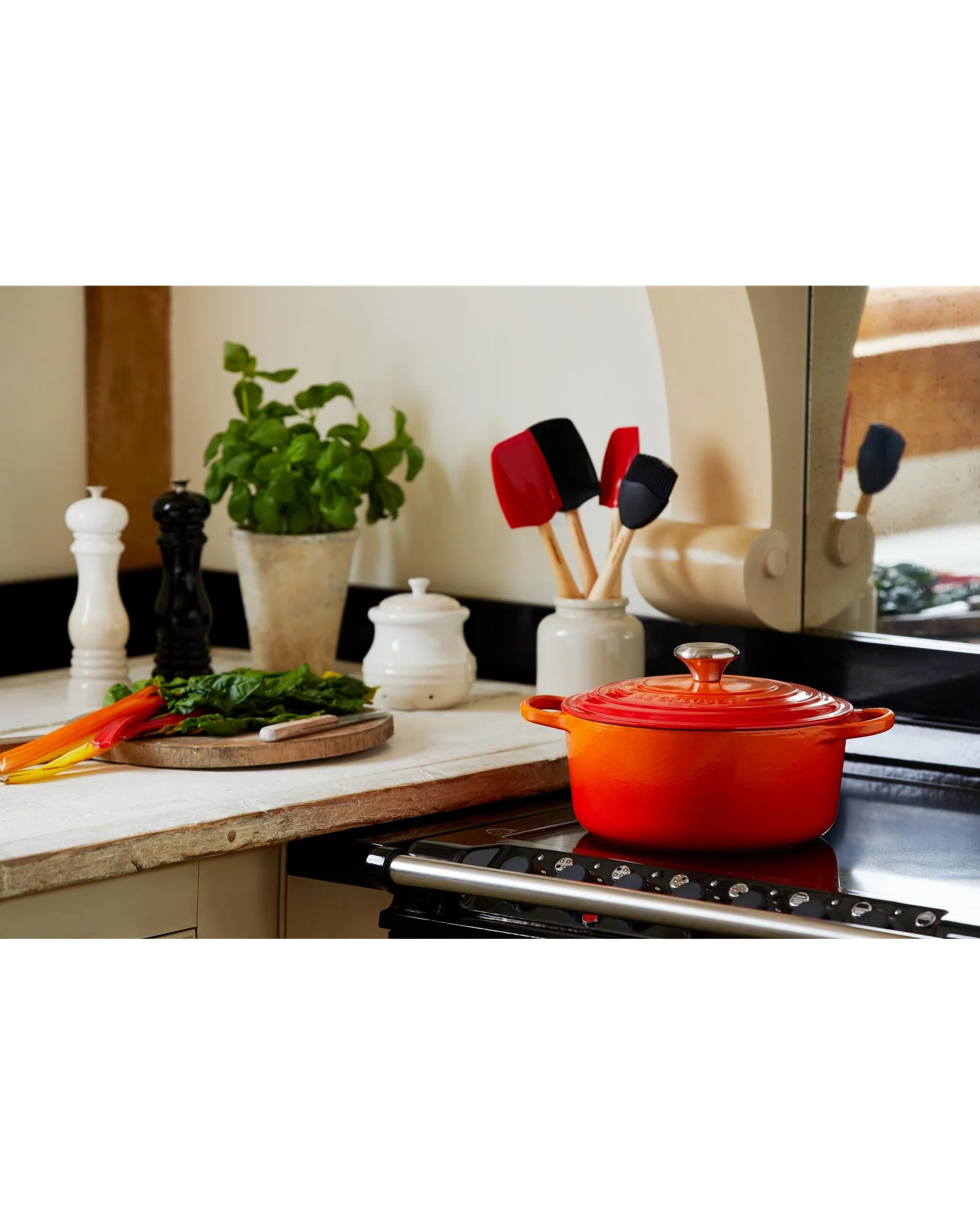 Кастрюля Le Creuset Signature 4.5 qt Оранжевый Flame — 7