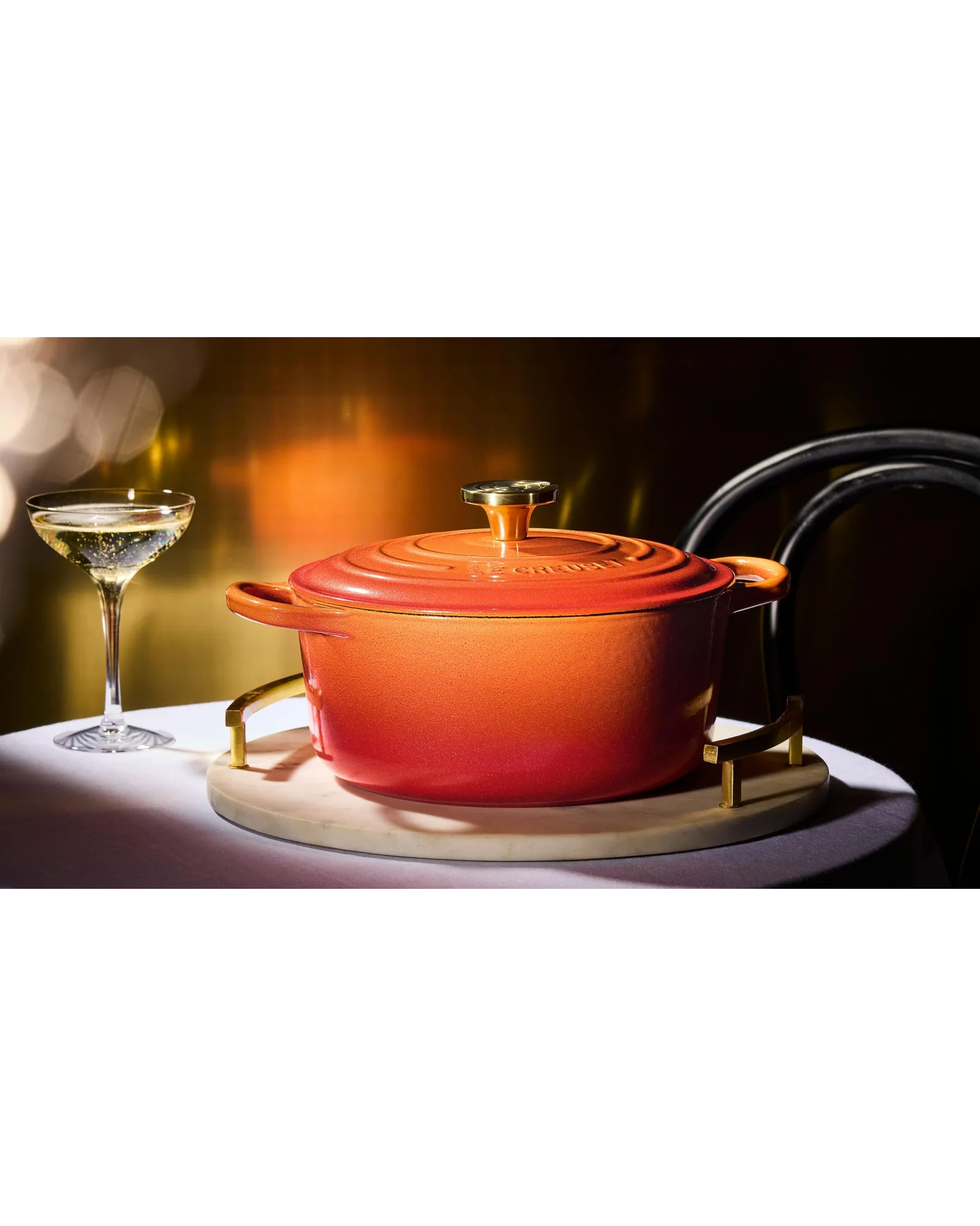 Кастрюля Le Creuset Signature 4.5 qt Золотой Flamme Doree — 6