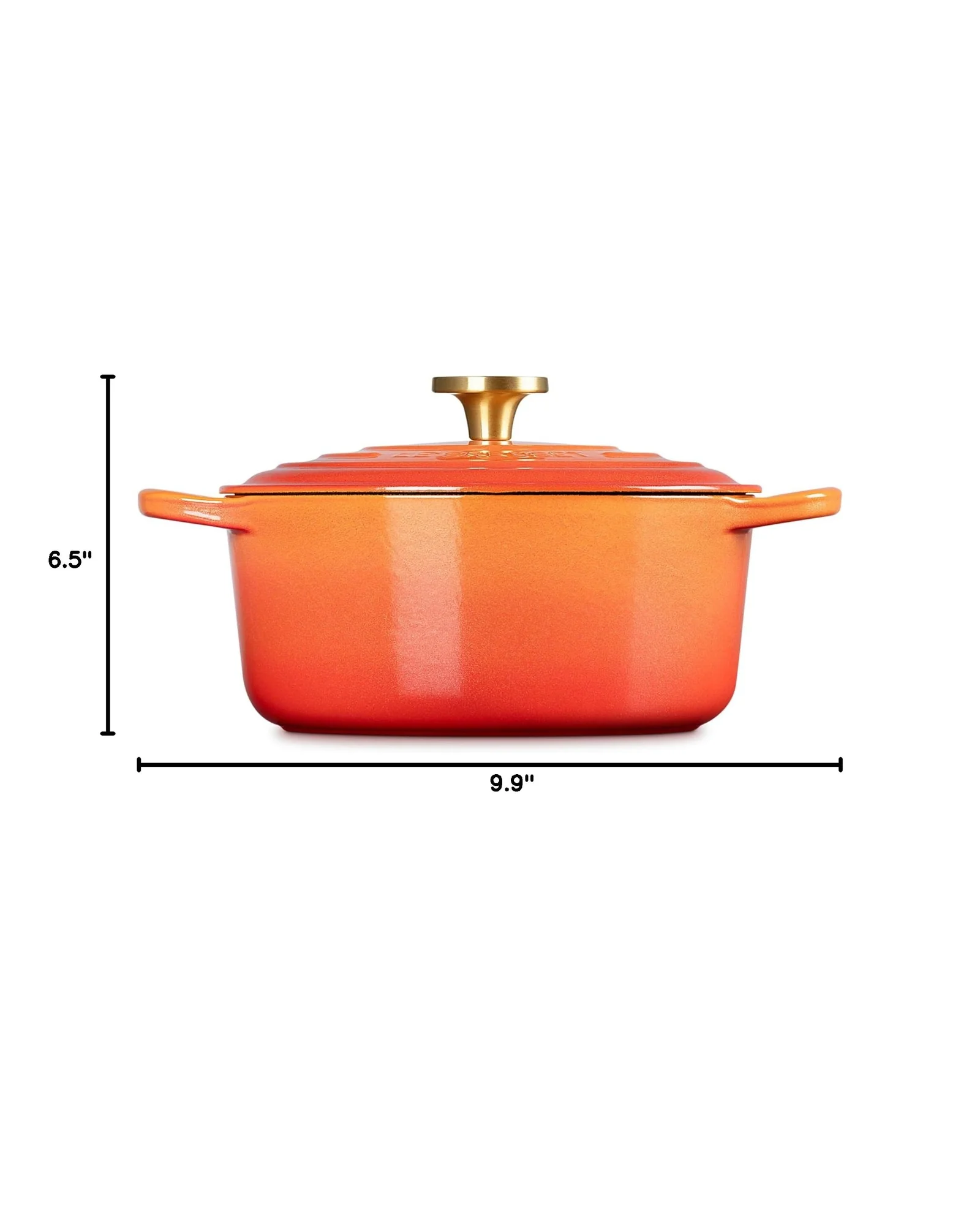 Кастрюля Le Creuset Signature 4.5 qt Золотой Flamme Doree — 10