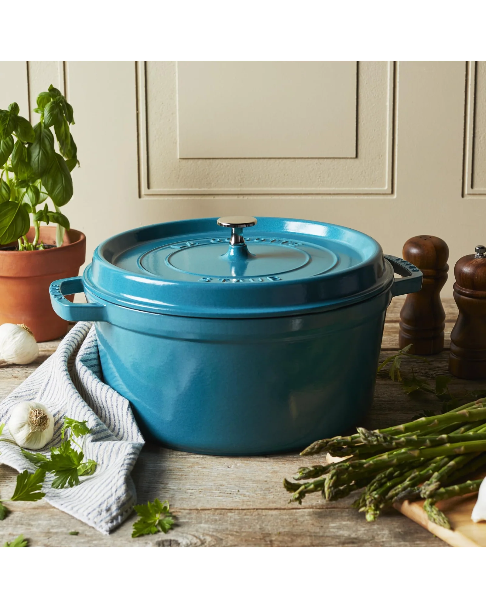 Кастрюля Staub Cocotte 4 qt Бирюзовый Turquoise — 2