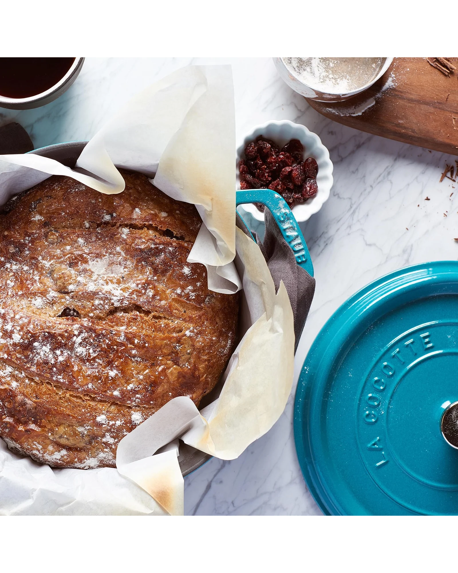 Кастрюля Staub Cocotte 4 qt Бирюзовый Turquoise — 5