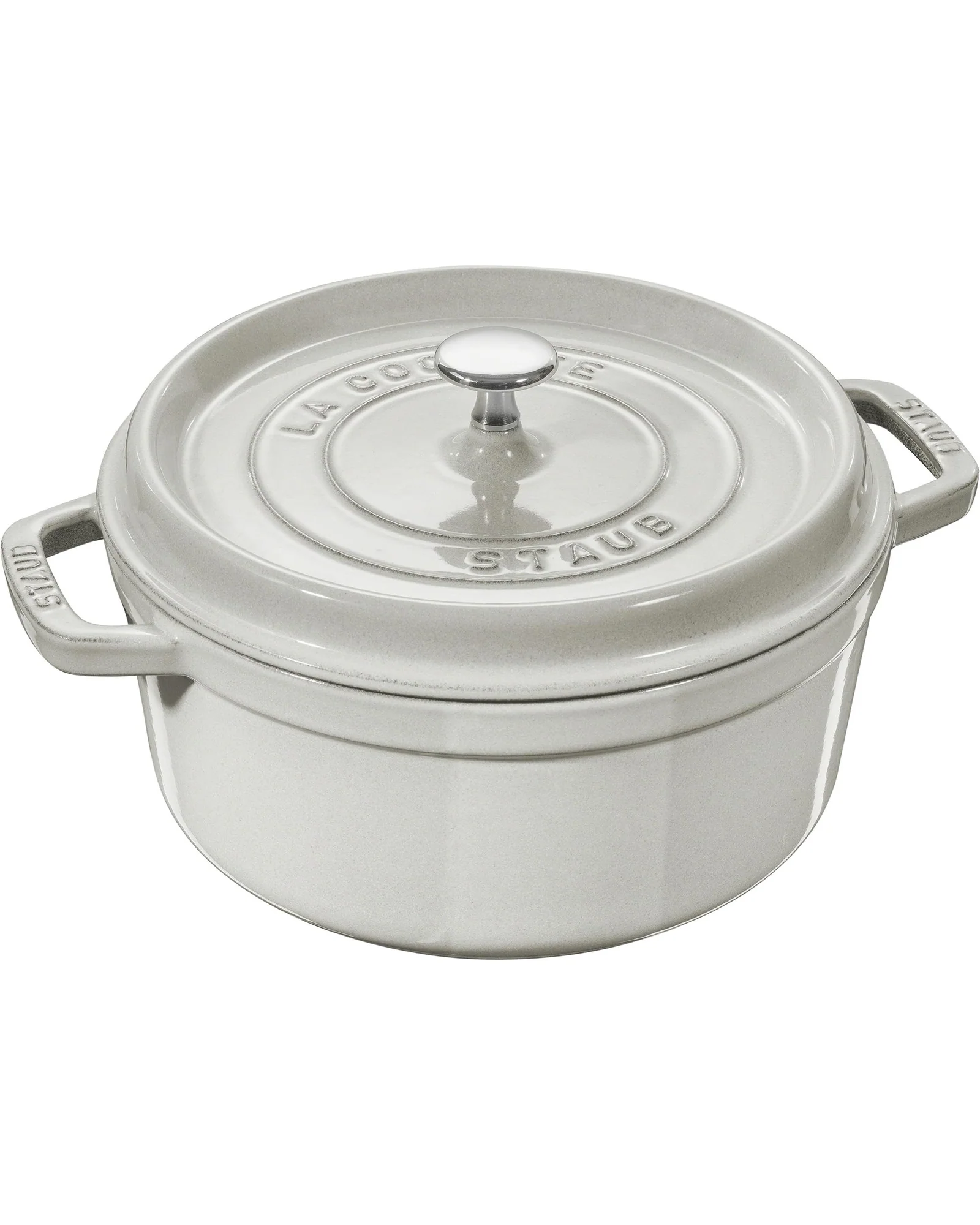 Кастрюля Staub Cocotte 4 qt Кремовый White Truffle — 1