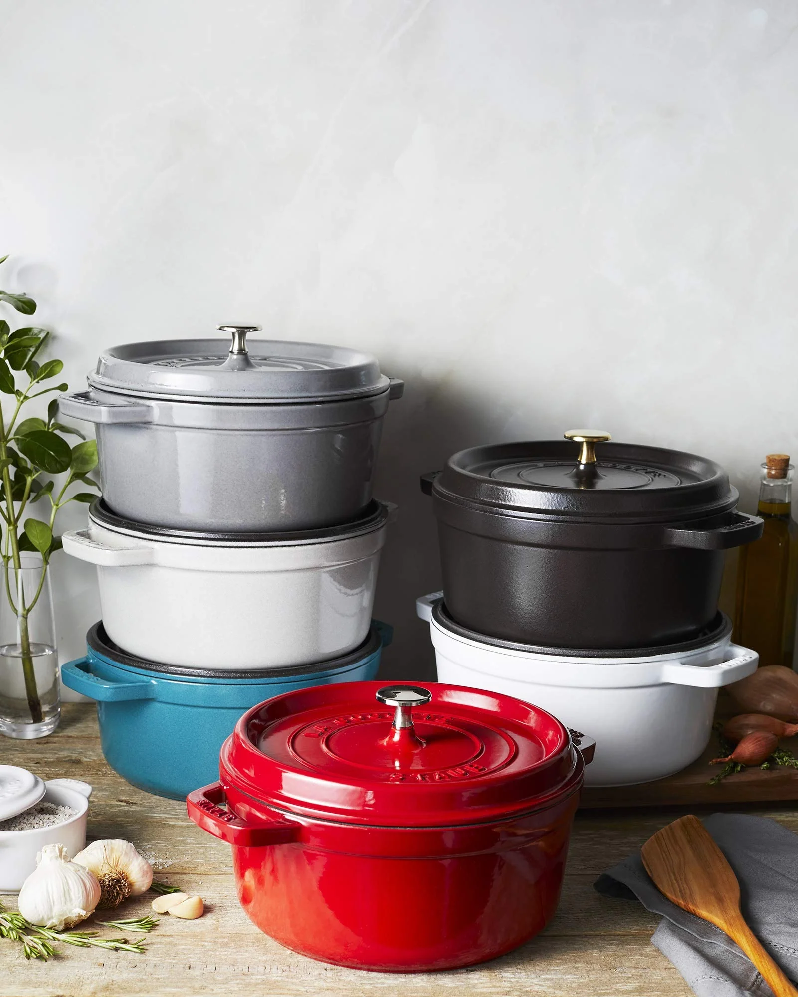 Кастрюля Staub Cocotte 4 qt Кремовый White Truffle — 7