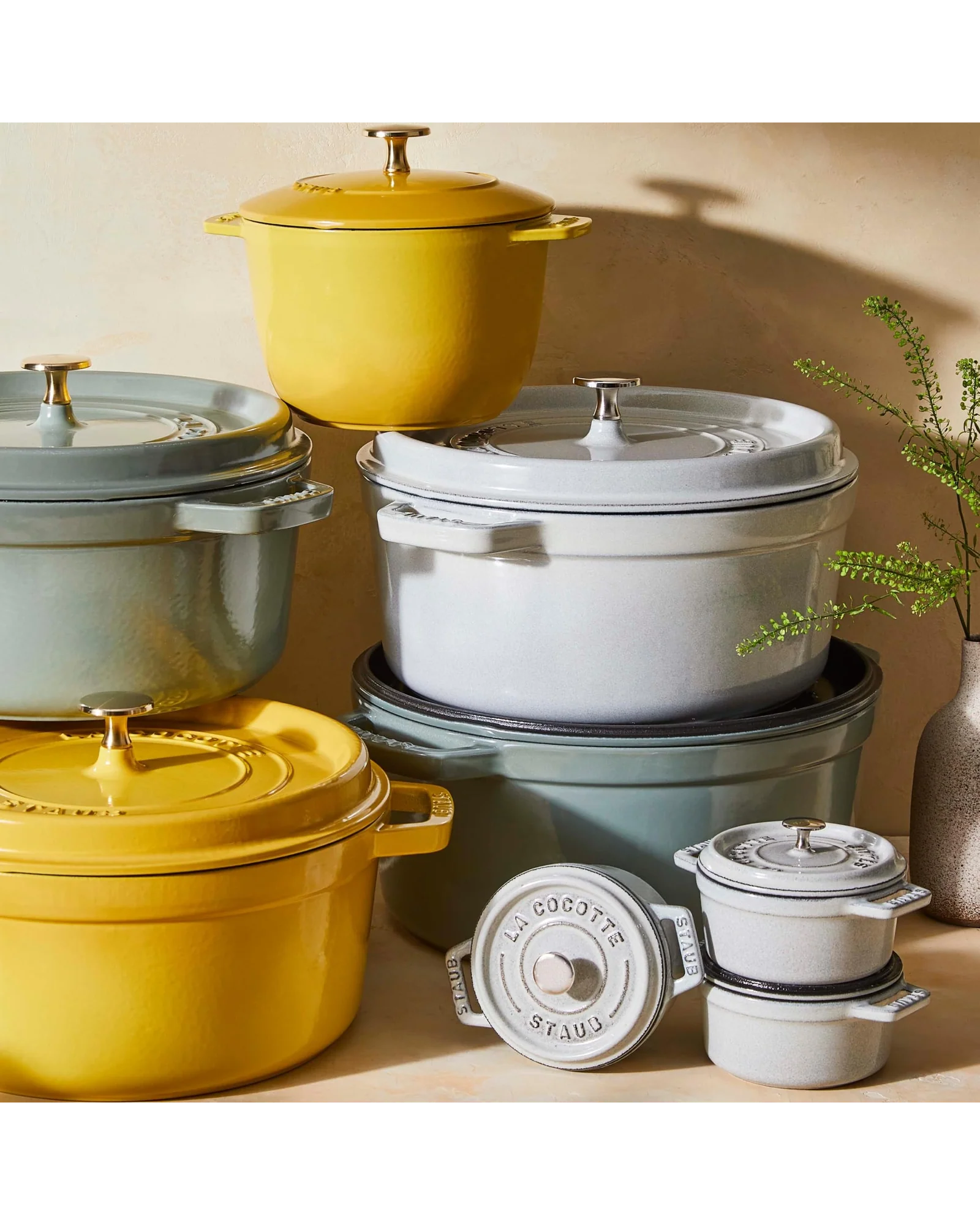 Кастрюля Staub Cocotte 4 qt Кремовый White Truffle — 8