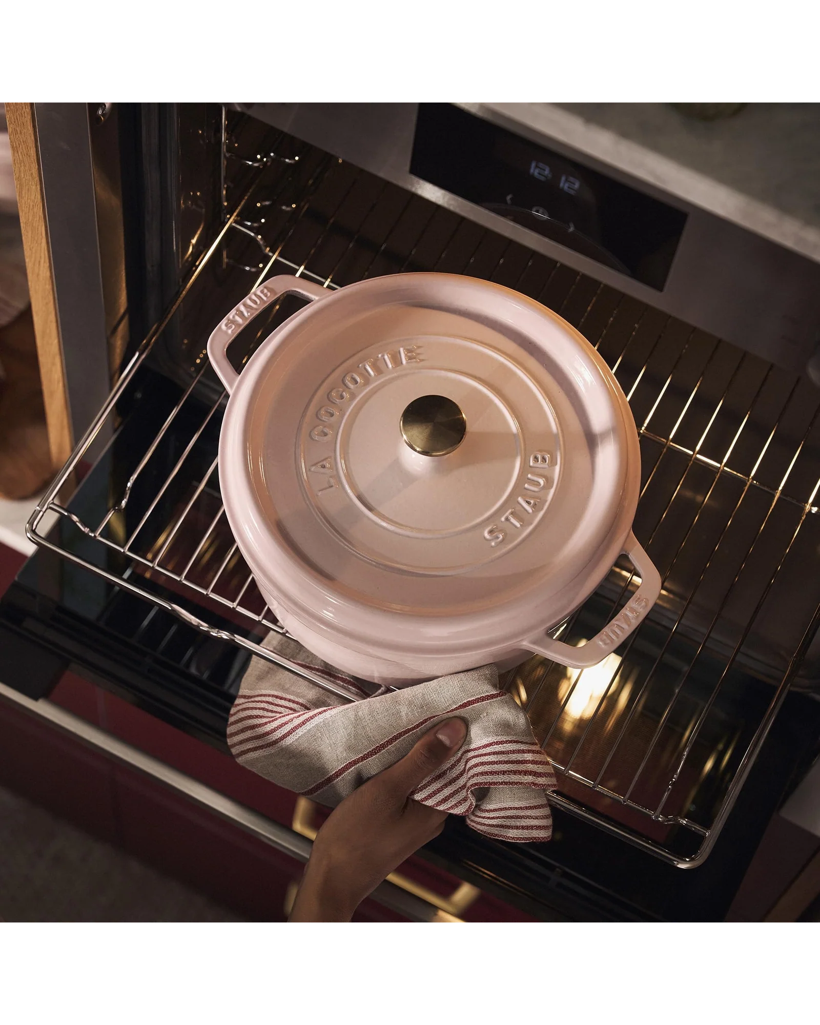 Кастрюля Staub Cocotte 4 qt Розовый Peony — 4