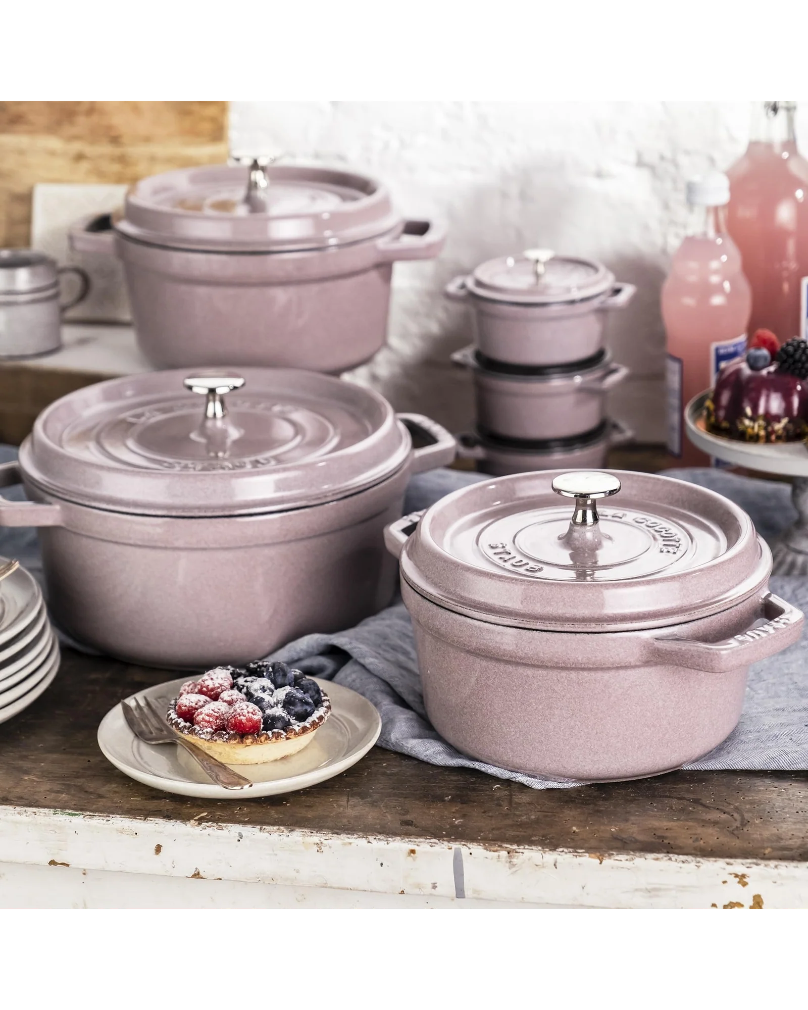 Кастрюля Staub Cocotte 4 qt Сиреневый Lilac — 4