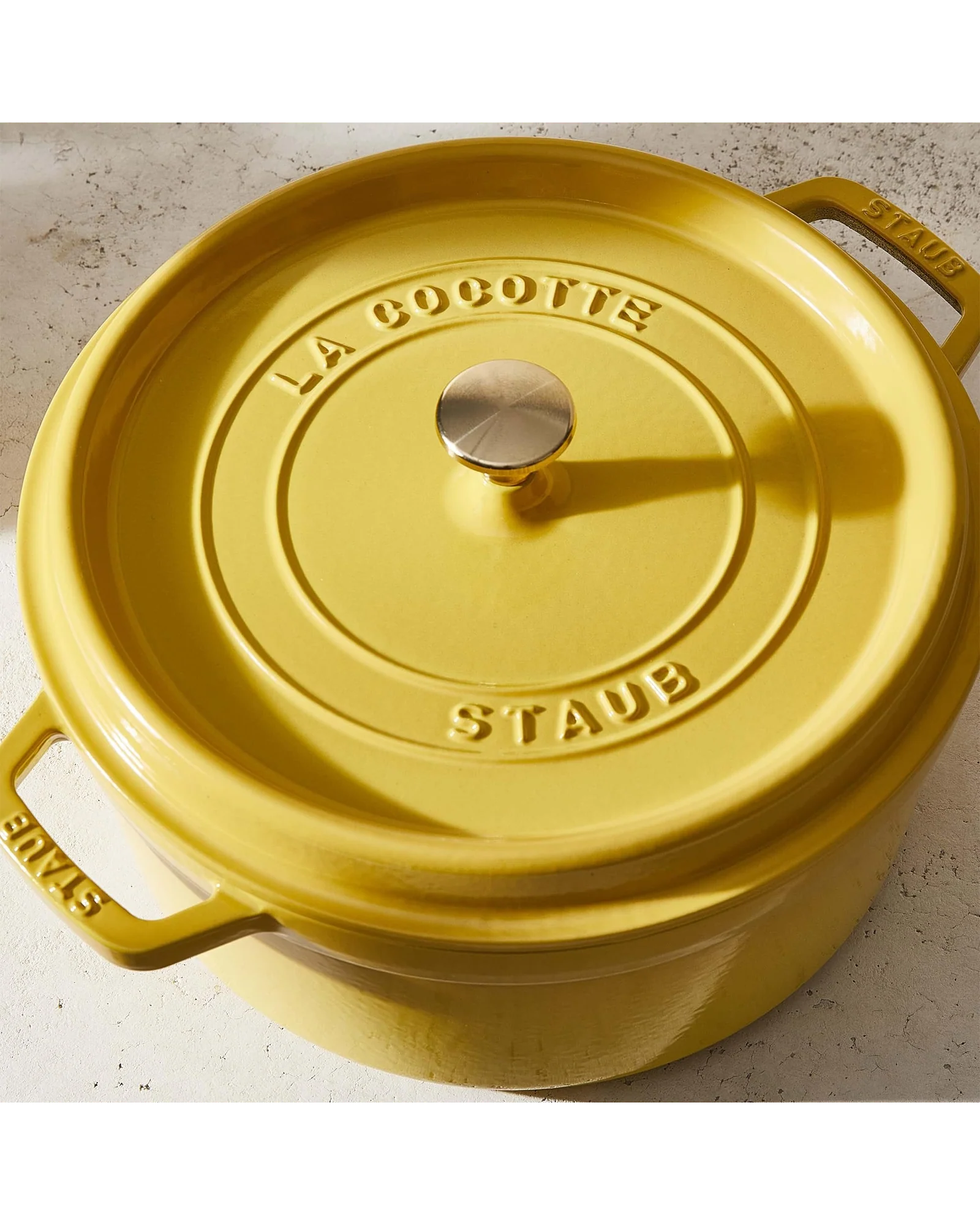 Кастрюля Staub Cocotte 4 qt Лимонный Citron — 4