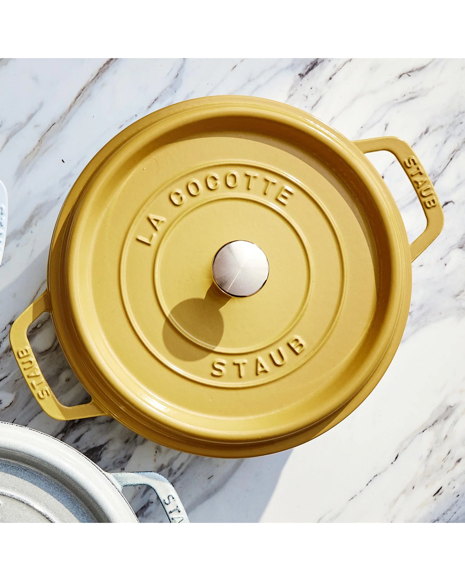 Кастрюля Staub Cocotte 4 qt Лимонный Citron — 6