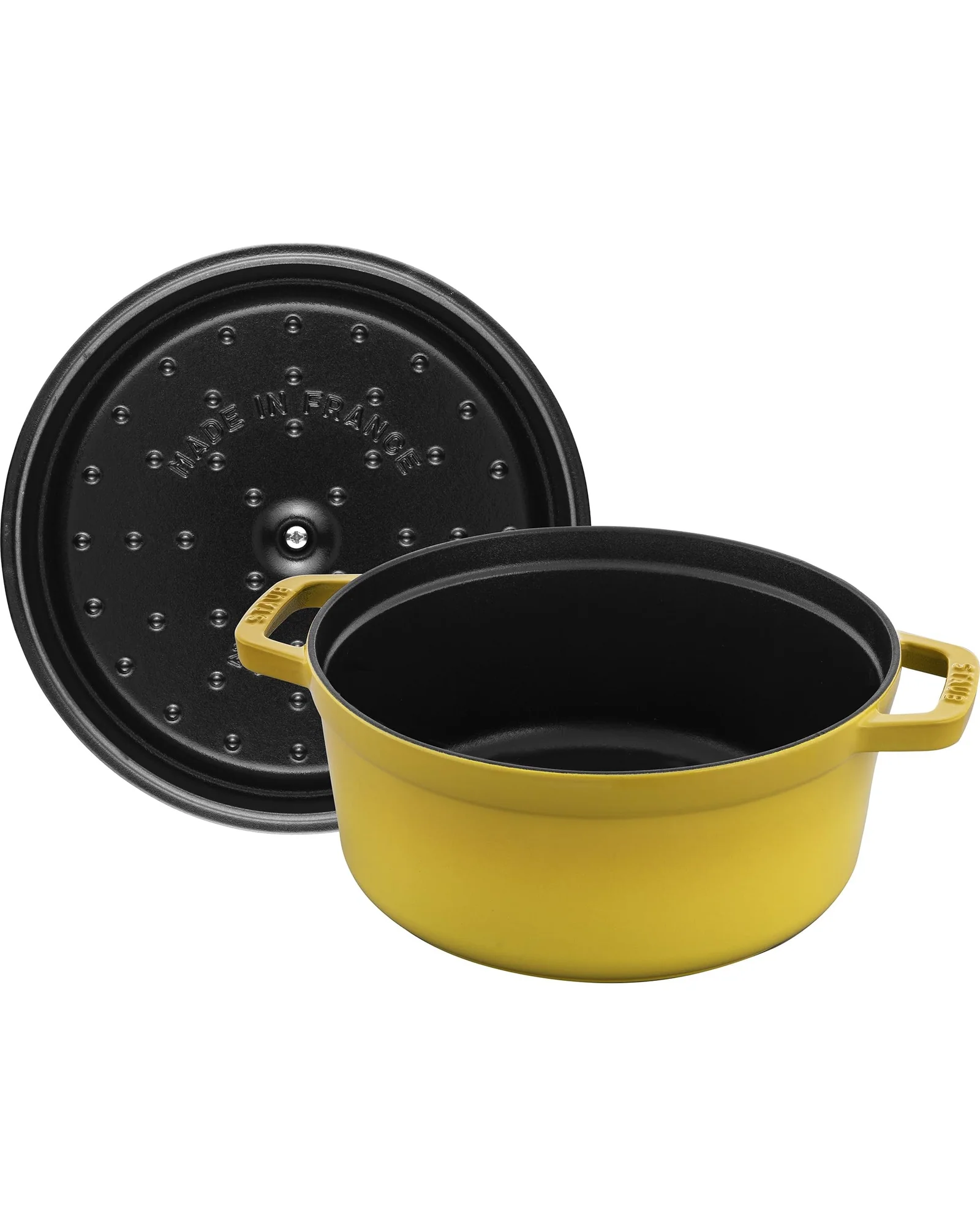 Кастрюля Staub Cocotte 4 qt Лимонный Citron — 7