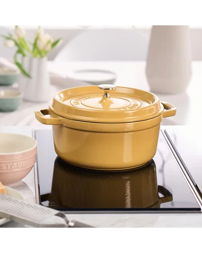 Кастрюля Staub Cocotte 4 qt Лимонный Citron