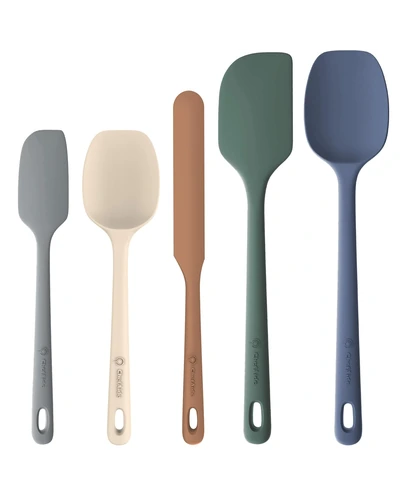 ChefAide 5 Pieces Silicone Spatula Set