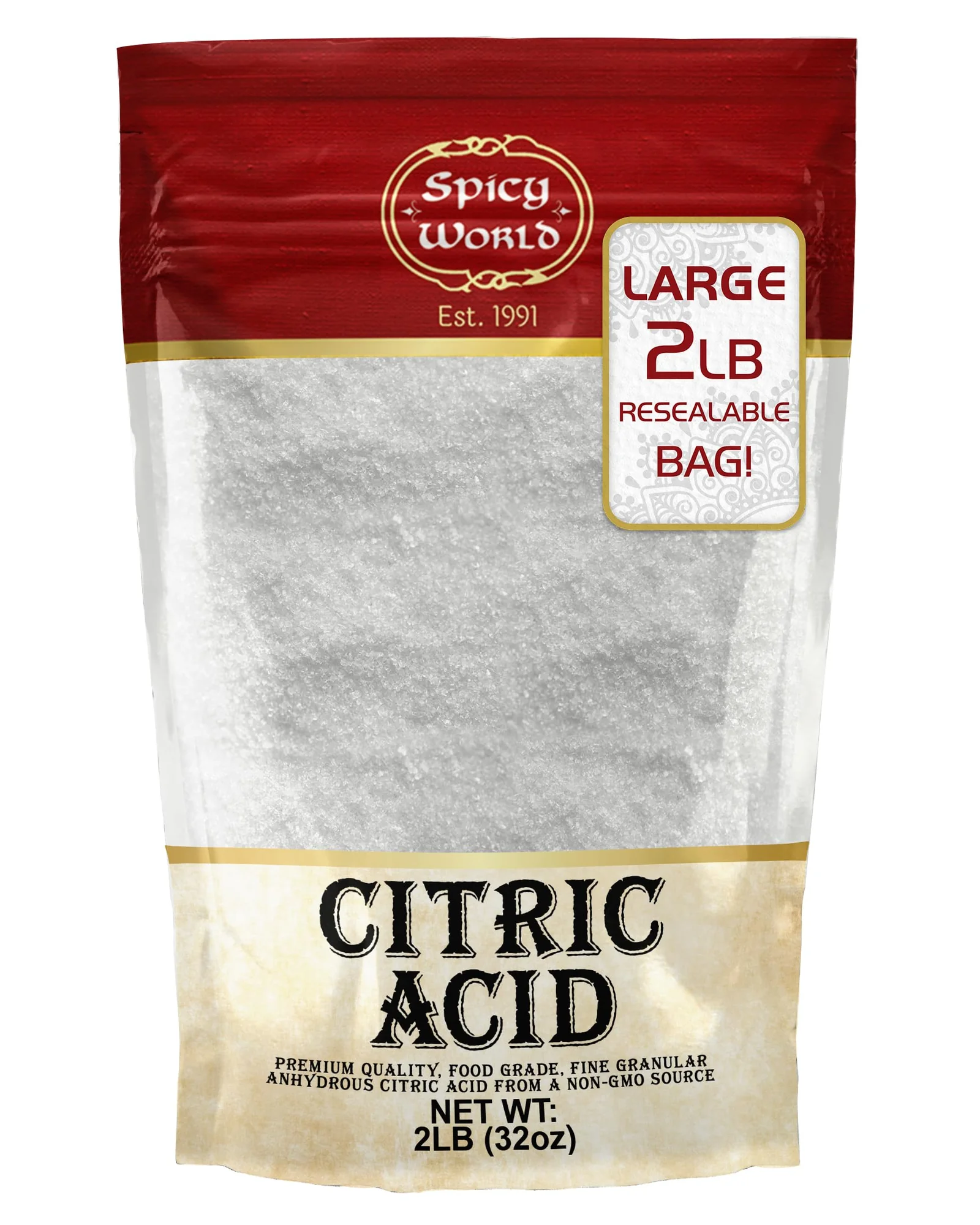 Citric Acid 100% чистая пищевая лимонная кислота, 2 фунта — 1