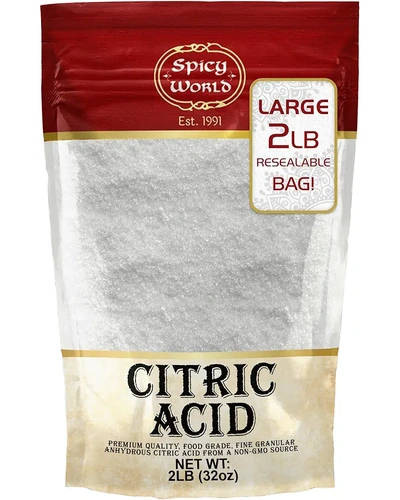 Citric Acid 100% чистая пищевая лимонная кислота, 2 фунта