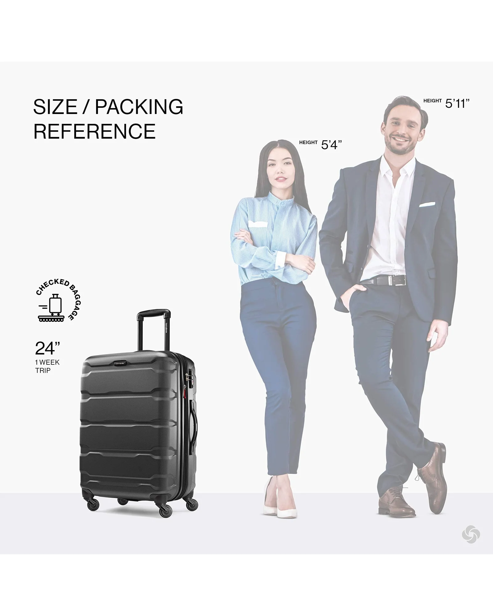 Чемодан Samsonite Omni PC 24" Чёрный — 3