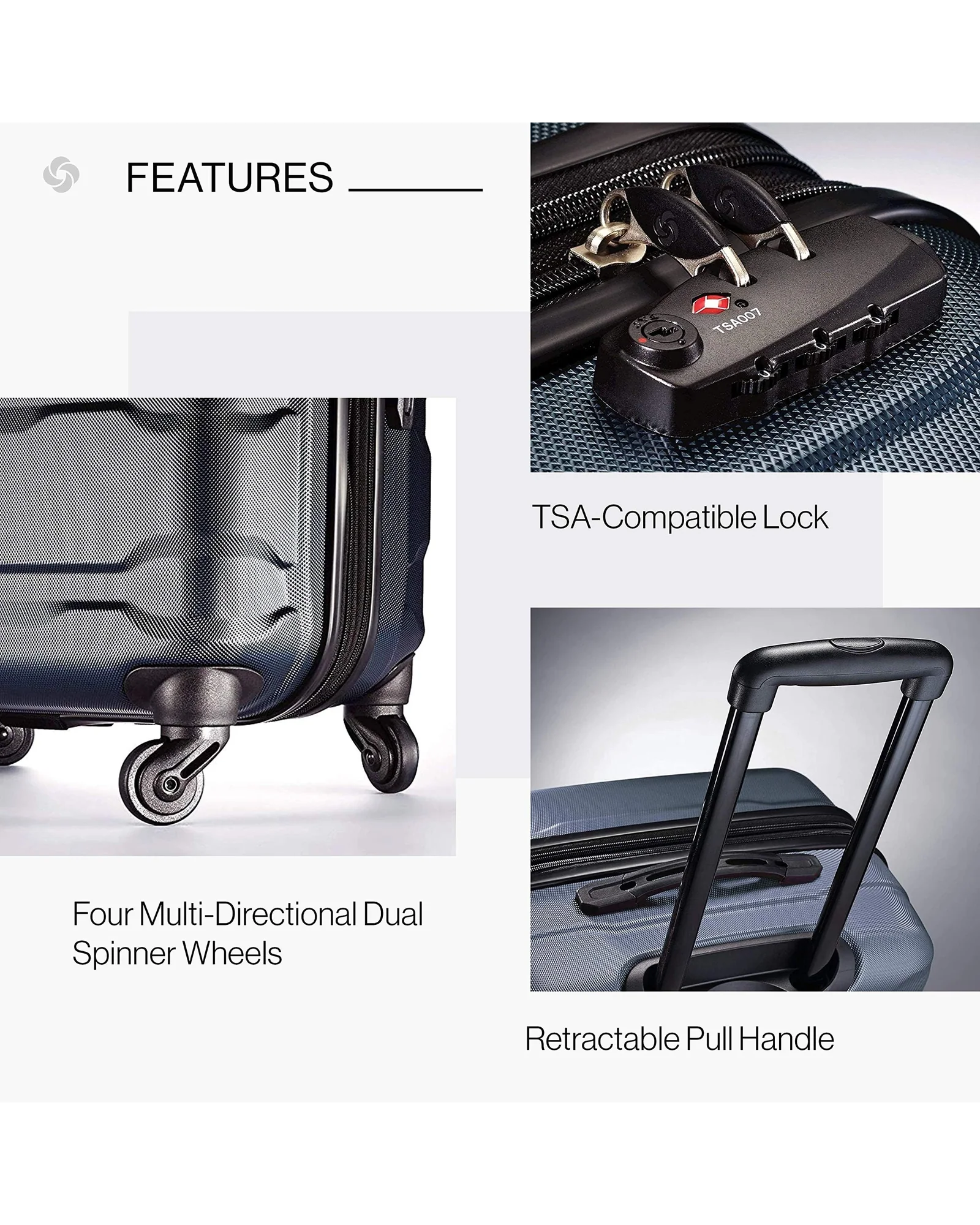 Чемодан Samsonite Omni PC 24" Карибский синий — 4