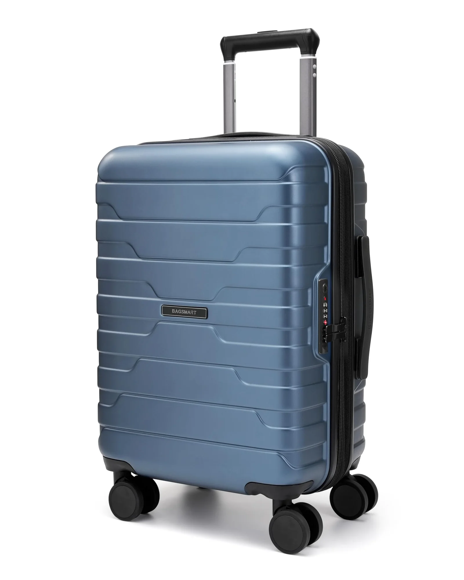 BAGSMART Carry on Luggage 22x14x9 с TSA Lock — синий
