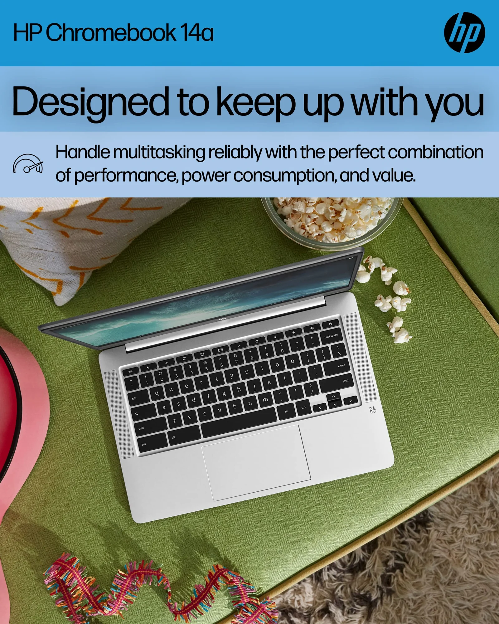 HP Chromebook 14 ноутбук, Celeron N4120, 4GB RAM, 64GB eMMC — 2
