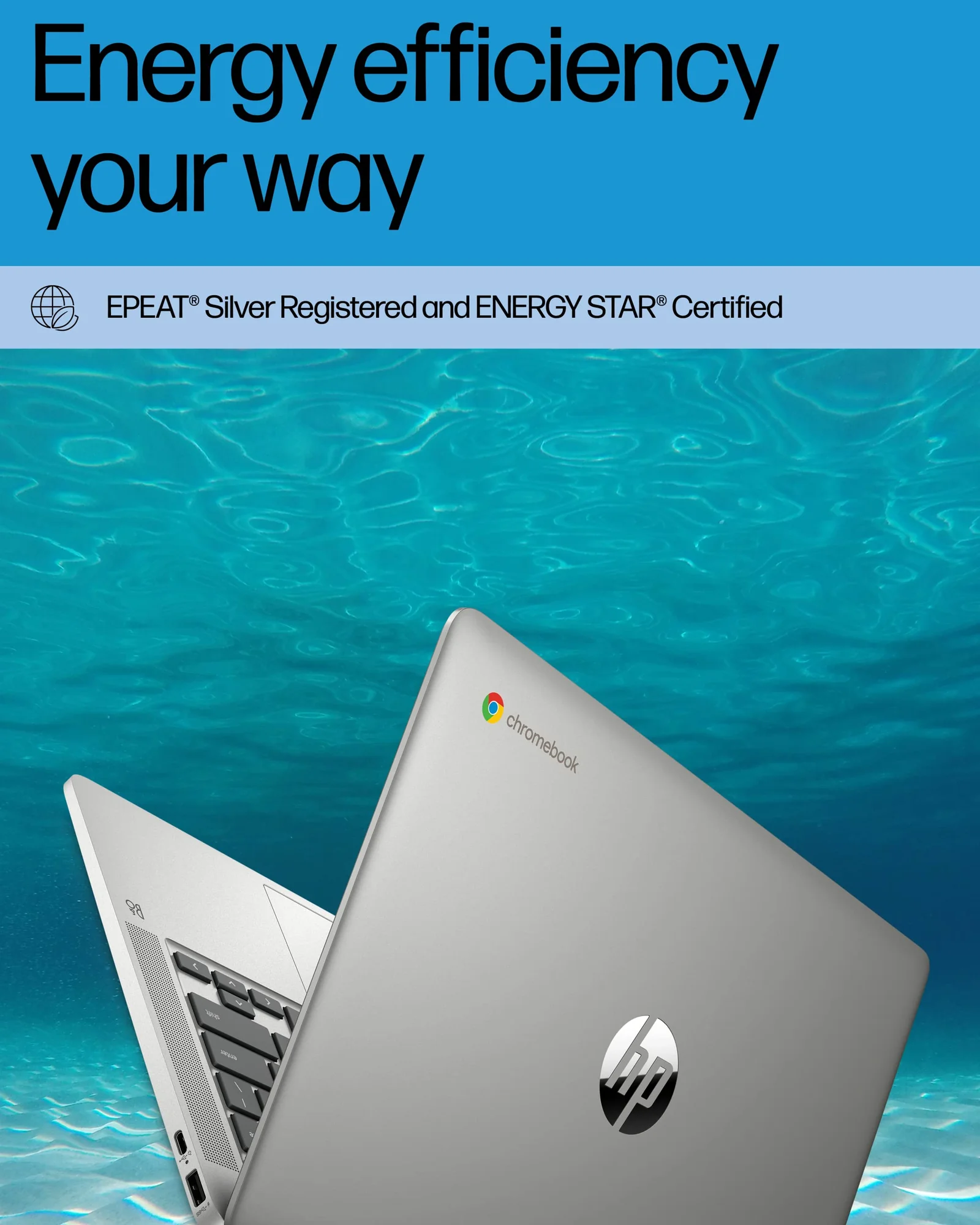 HP Chromebook 14 ноутбук, Celeron N4120, 4GB RAM, 64GB eMMC — 6