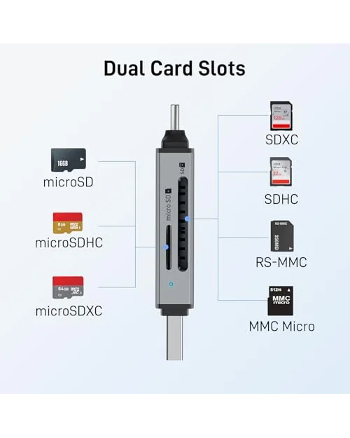 acer кардридер USB-C SD/MicroSD двойной слот — 6