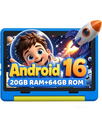 URAO детский планшет 10" Android 16, 20ГБ+64ГБ с чехлом