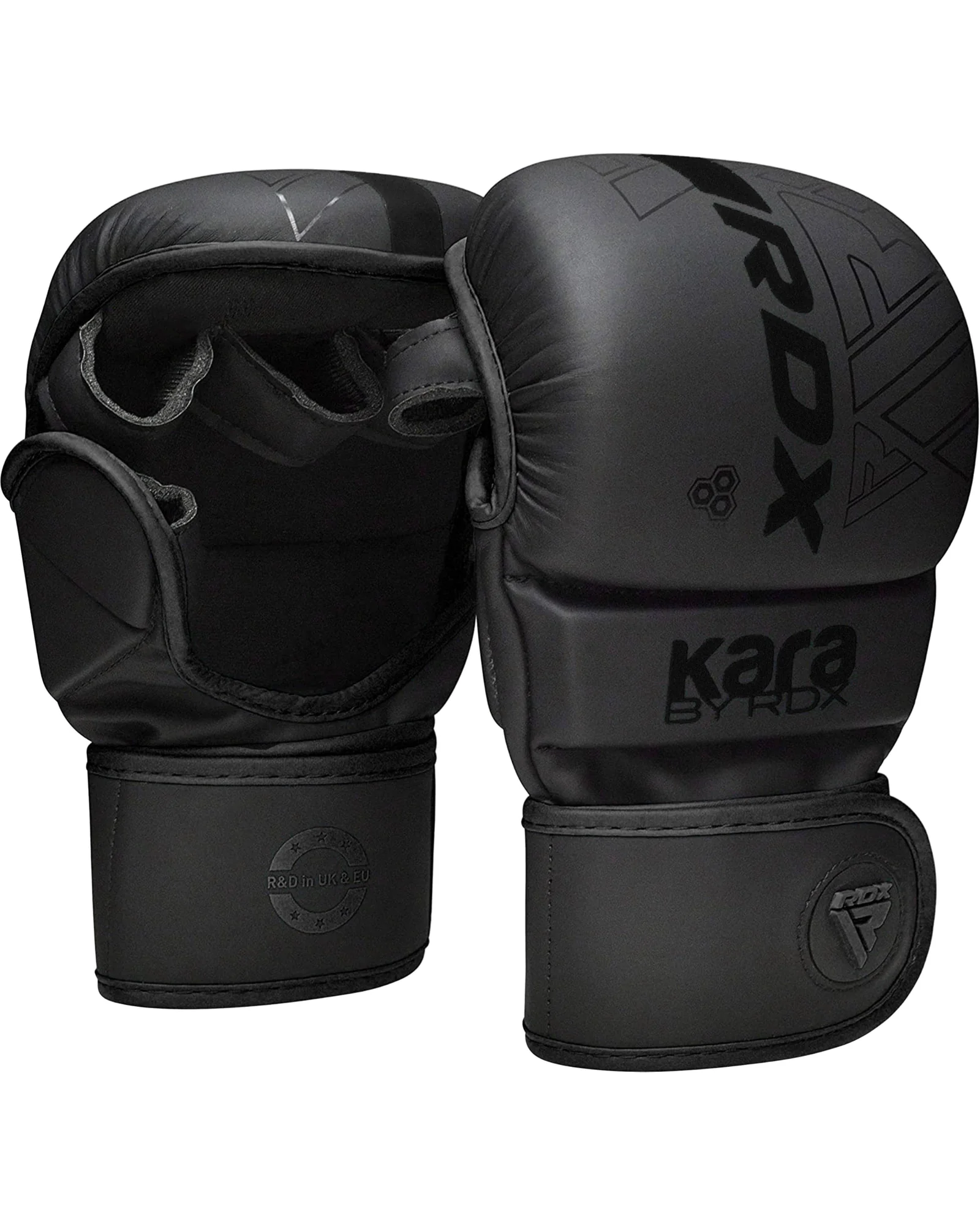 RDX MMA Перчатки 7OZ Гибридные — черный