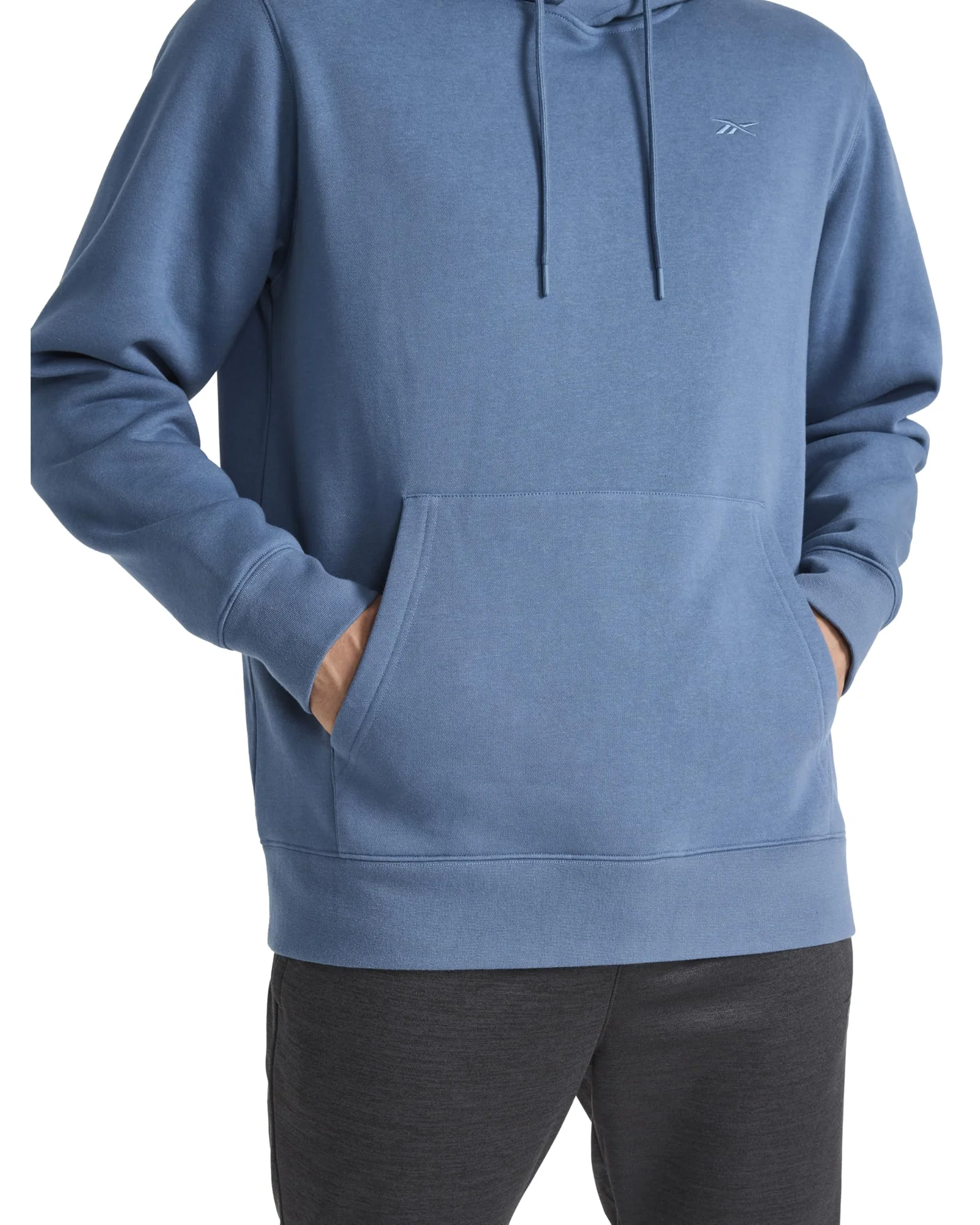 Худи Reebok Finisher Серо-синий Fleece — 3
