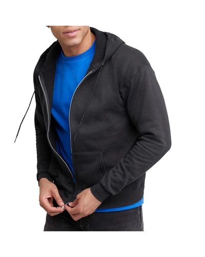 Hanes Мужская толстовка на молнии Ecosmart Fleece