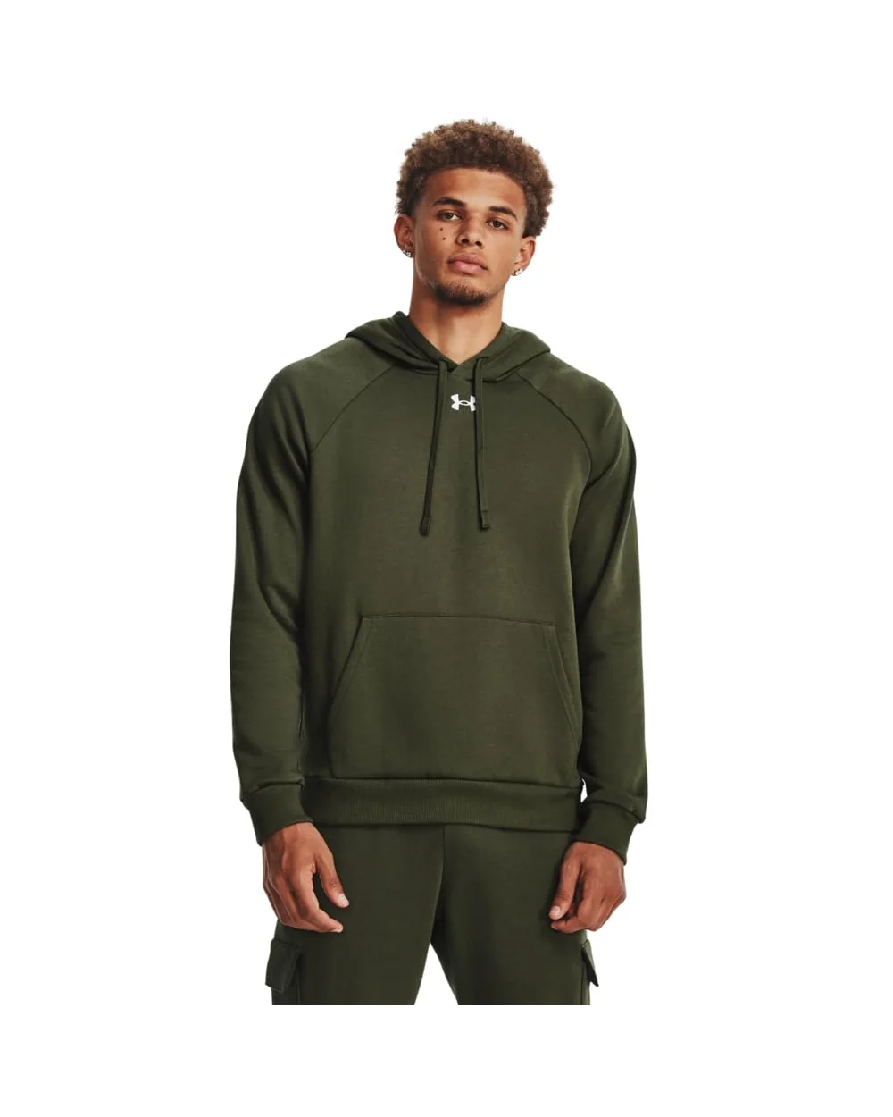 Under Armour Rival Fleece Худи — зеленый