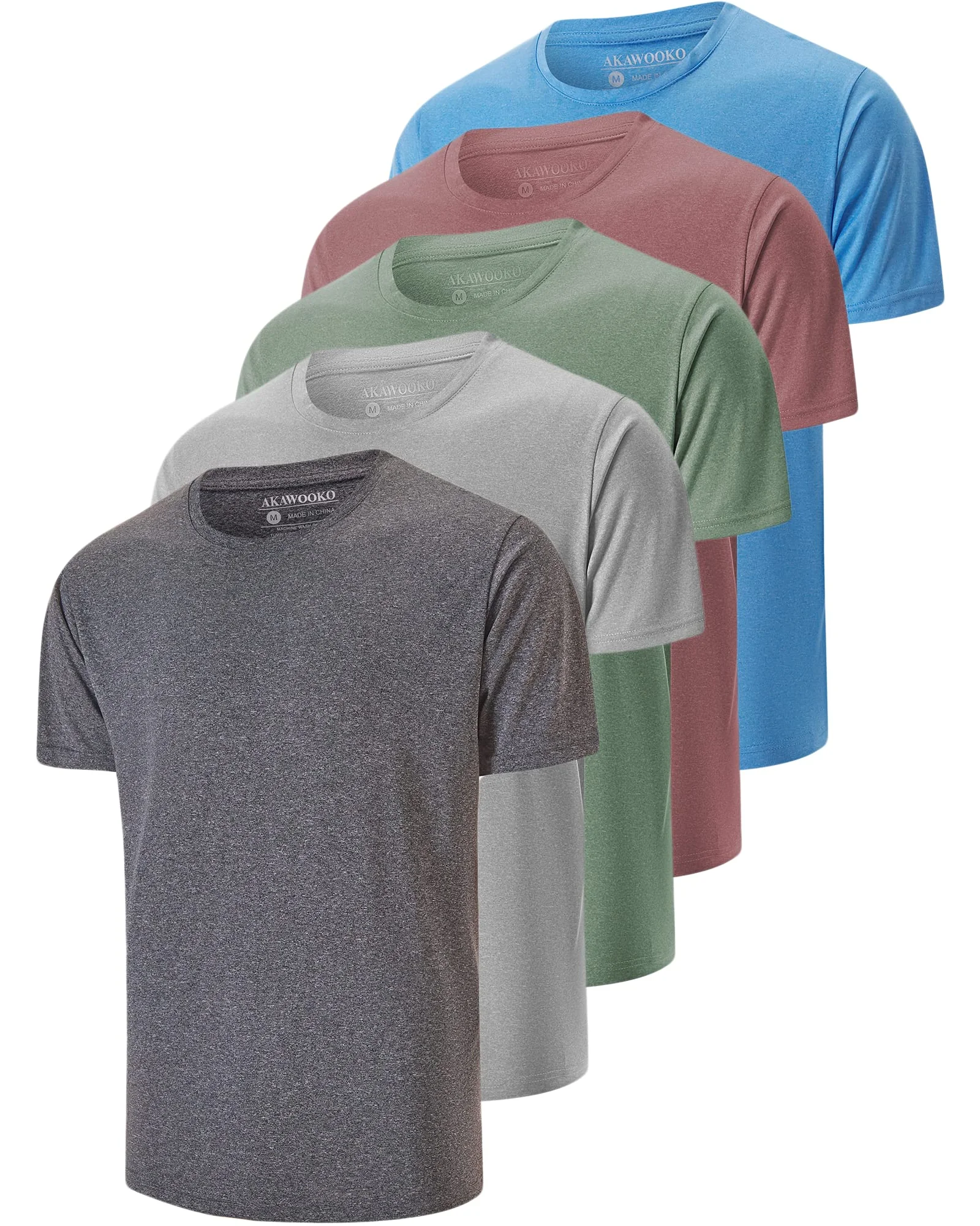 Мужские спортивные футболки Dry Fit, 5 шт — мульти