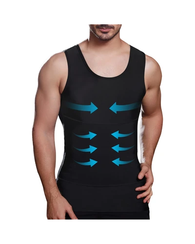 Мужская компрессионная майка Body Shaper Gynecomastia Tummy Control