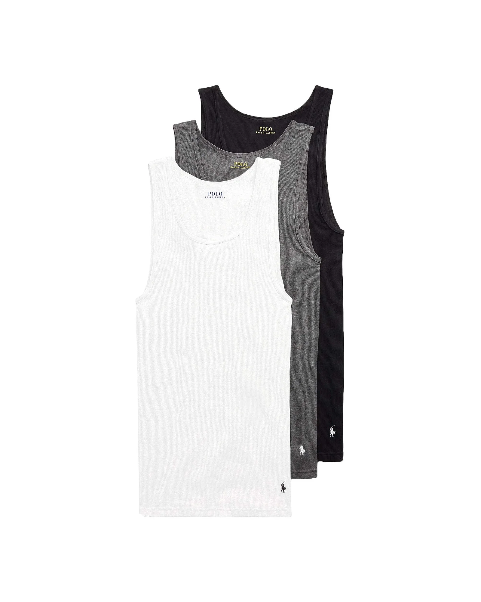 Polo Ralph Lauren Mens Classic Fit Cotton Tanks 3-Pack — 1