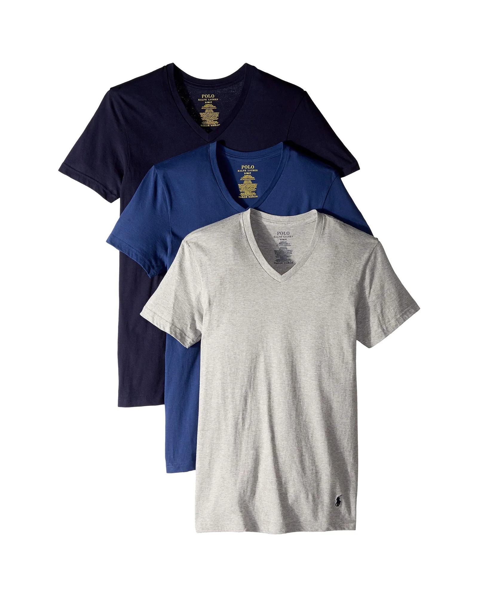 Polo Ralph Lauren Men's Classic Fit Cotton V-Neck Undershirt 3-Pack — 1