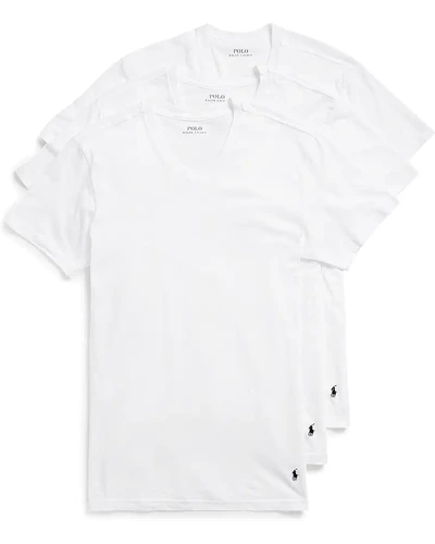 Polo Ralph Lauren Men's Classic Fit Cotton V-Neck Undershirt 3-Pack
