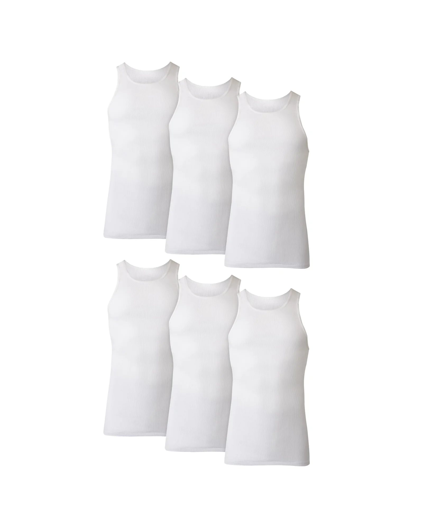Hanes, майка мужская, хлопок, 6 шт — 1