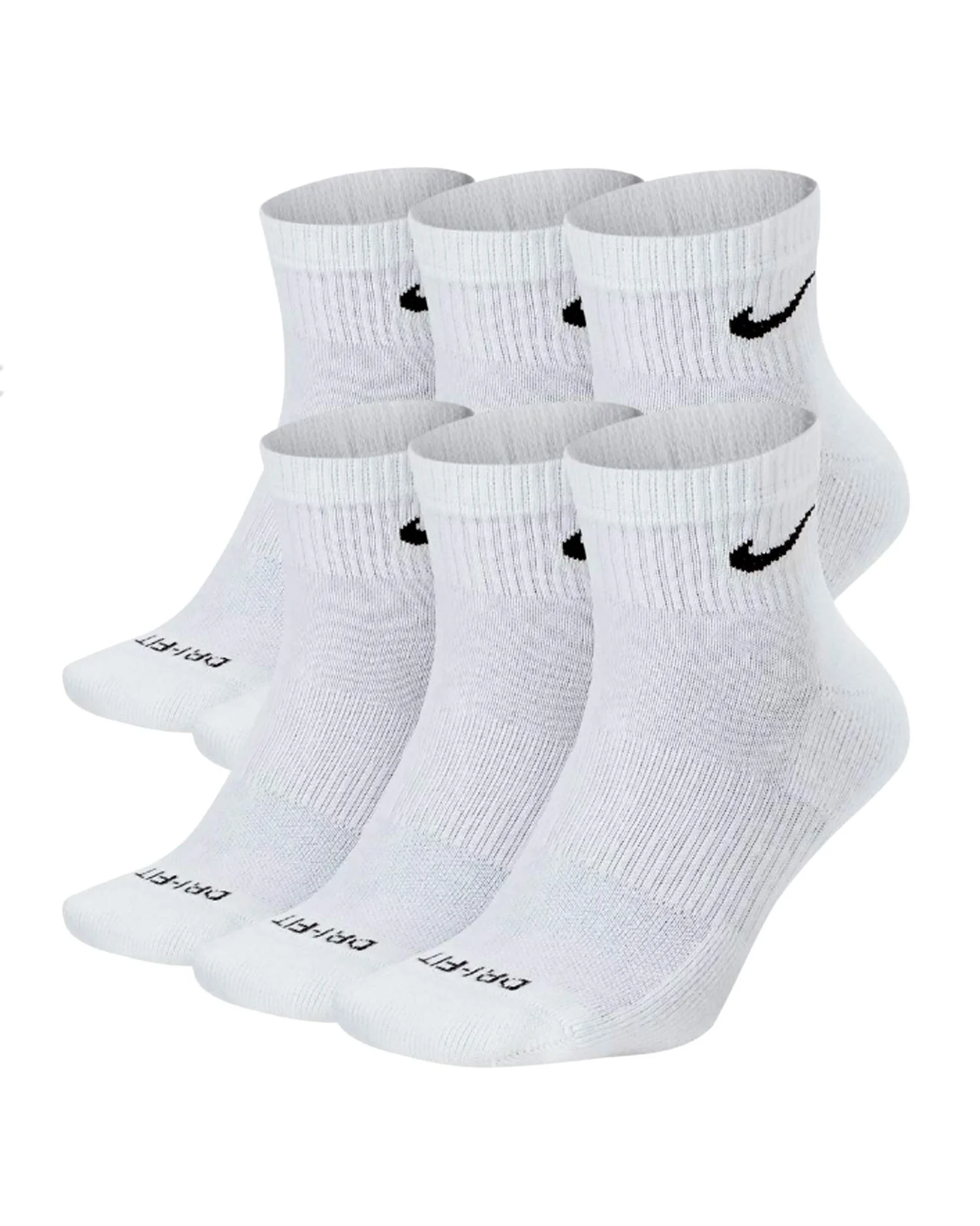 Мужские спортивные носки Nike Plus Cushion (6 пар) — белый