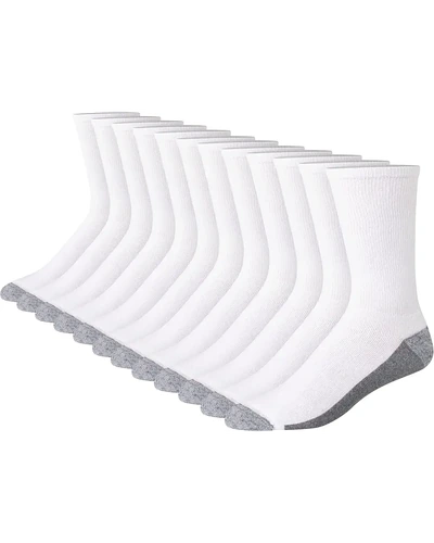 Hanes Max Cushioned Crew Socks мужские 8 пар