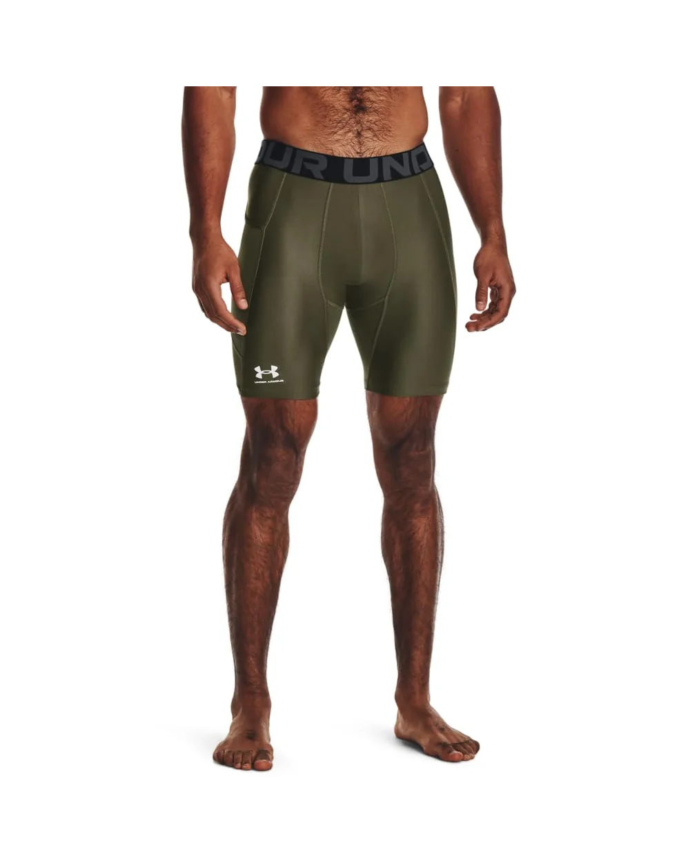 Under Armour мужские компрессионные шорты Heatgear — зеленый
