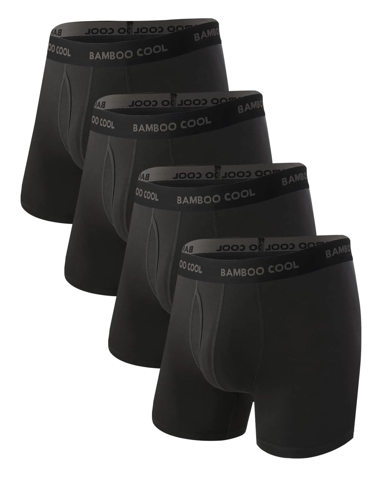 BAMBOO COOL мужские боксеры, 4 штуки — черный