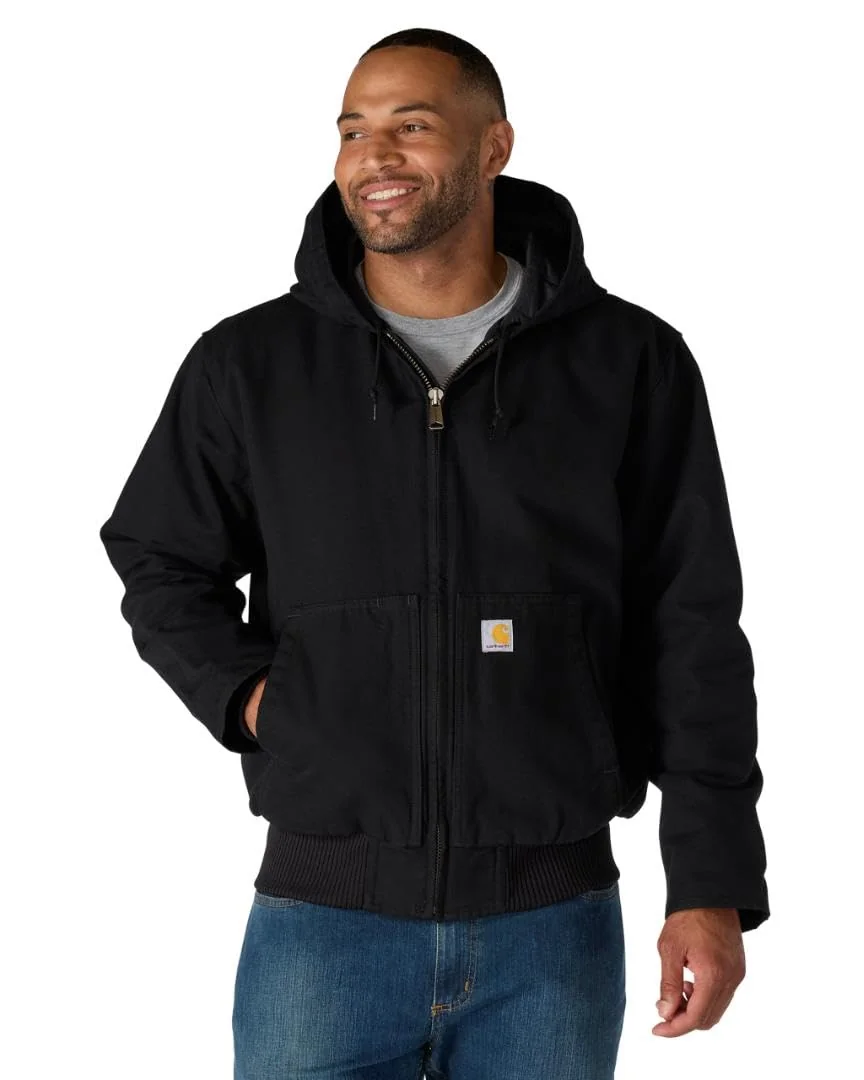 Carhartt Куртка рабочая утиная ткань — черный