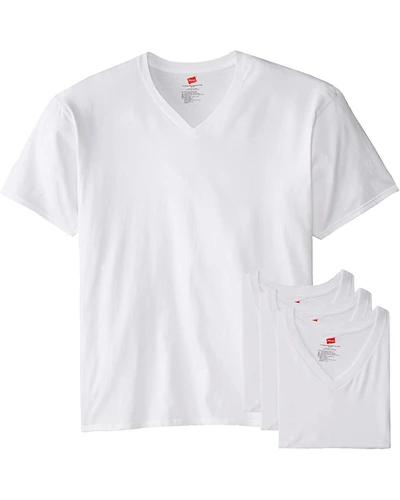 Hanes Men's V-Neck Undershirts базовый набор
