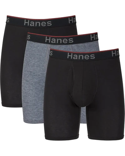 Hanes Total Support боксеры мужские 3 шт