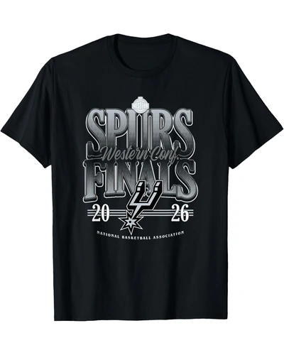 Футболка NBA Western Conference Finals Spurs 2026 — черный