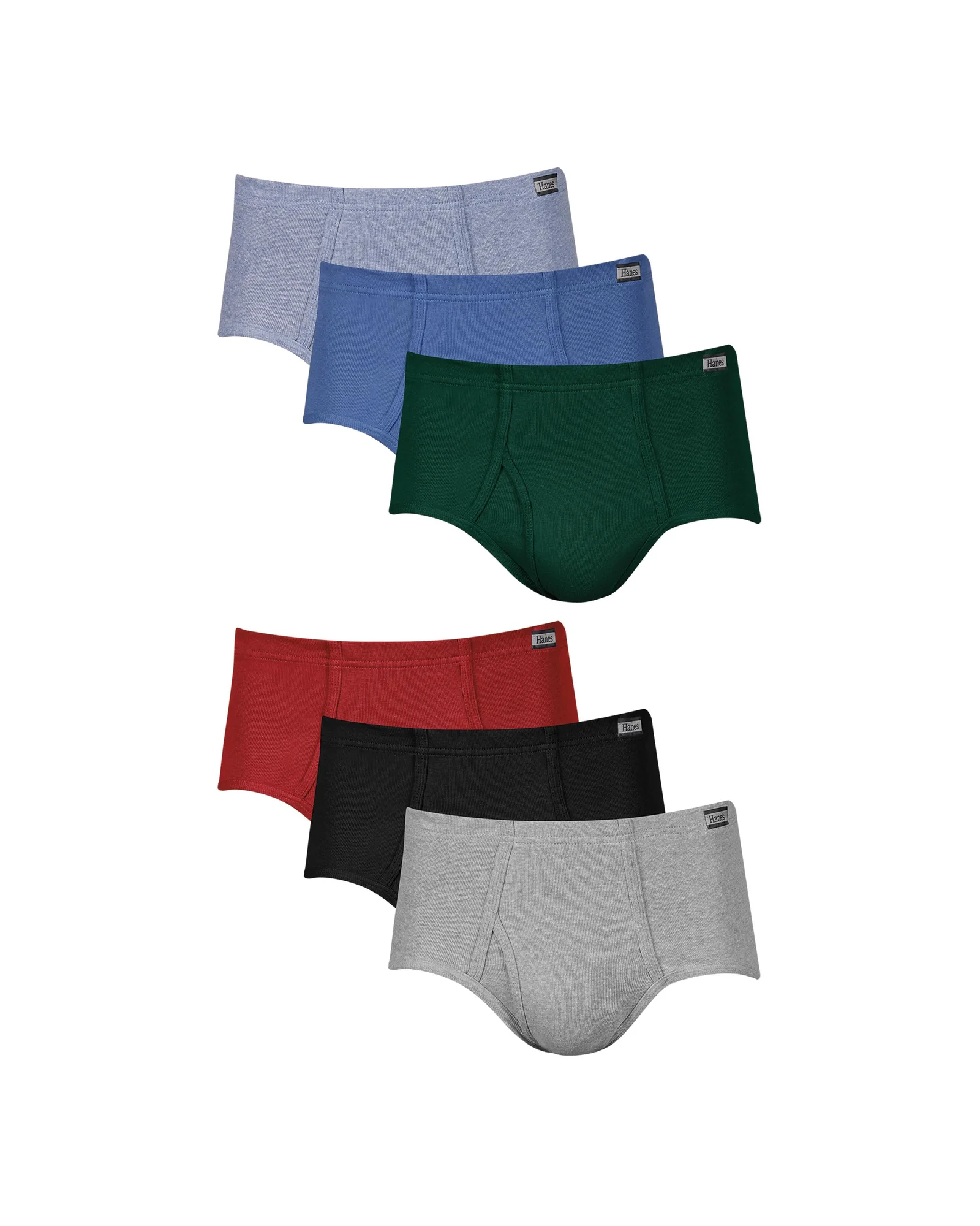 Hanes Men's Underwear Briefs Cotton 6-pack — 1