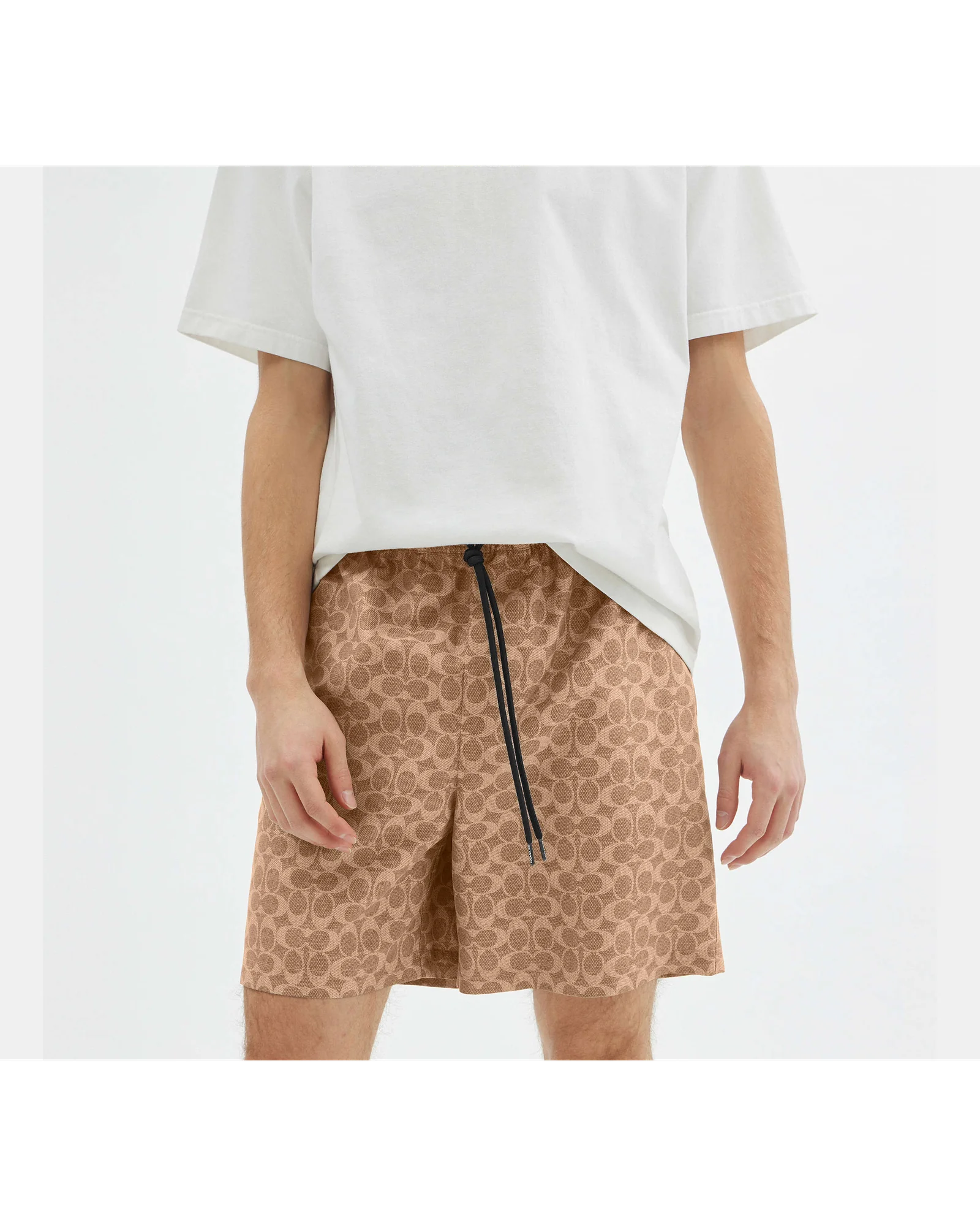 Плавательные шорты Coach с фирменным сигнатурным принтом — 6