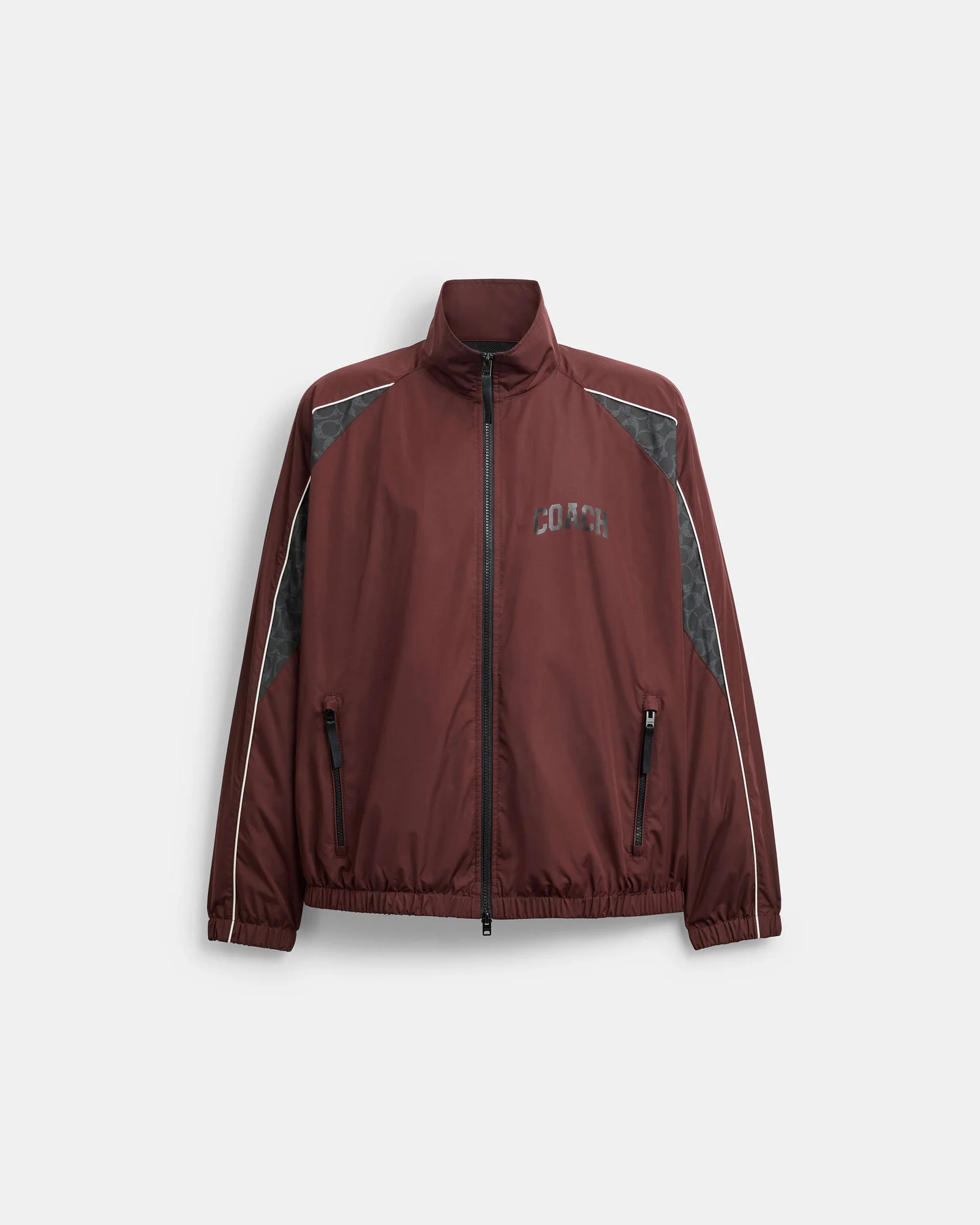 Мужская олимпийка Coach бордовая с логотипом — 15