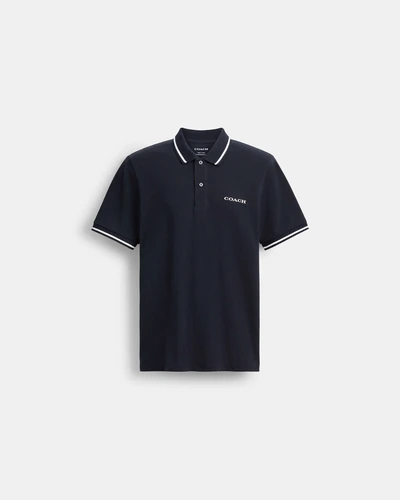 Поло Coach Signature с окантовкой