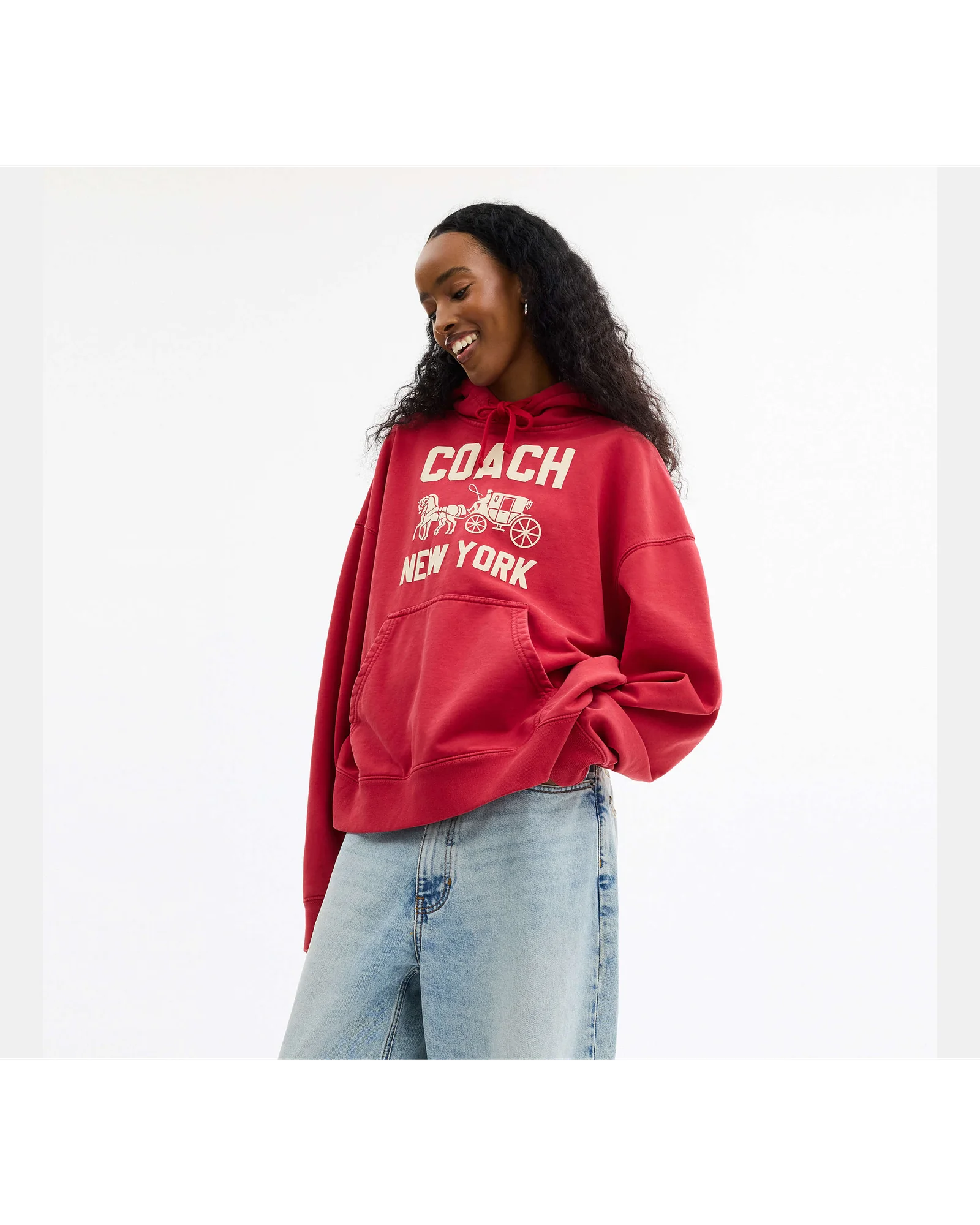 Худи Coach с принтом «Лошадь и карета» — 11