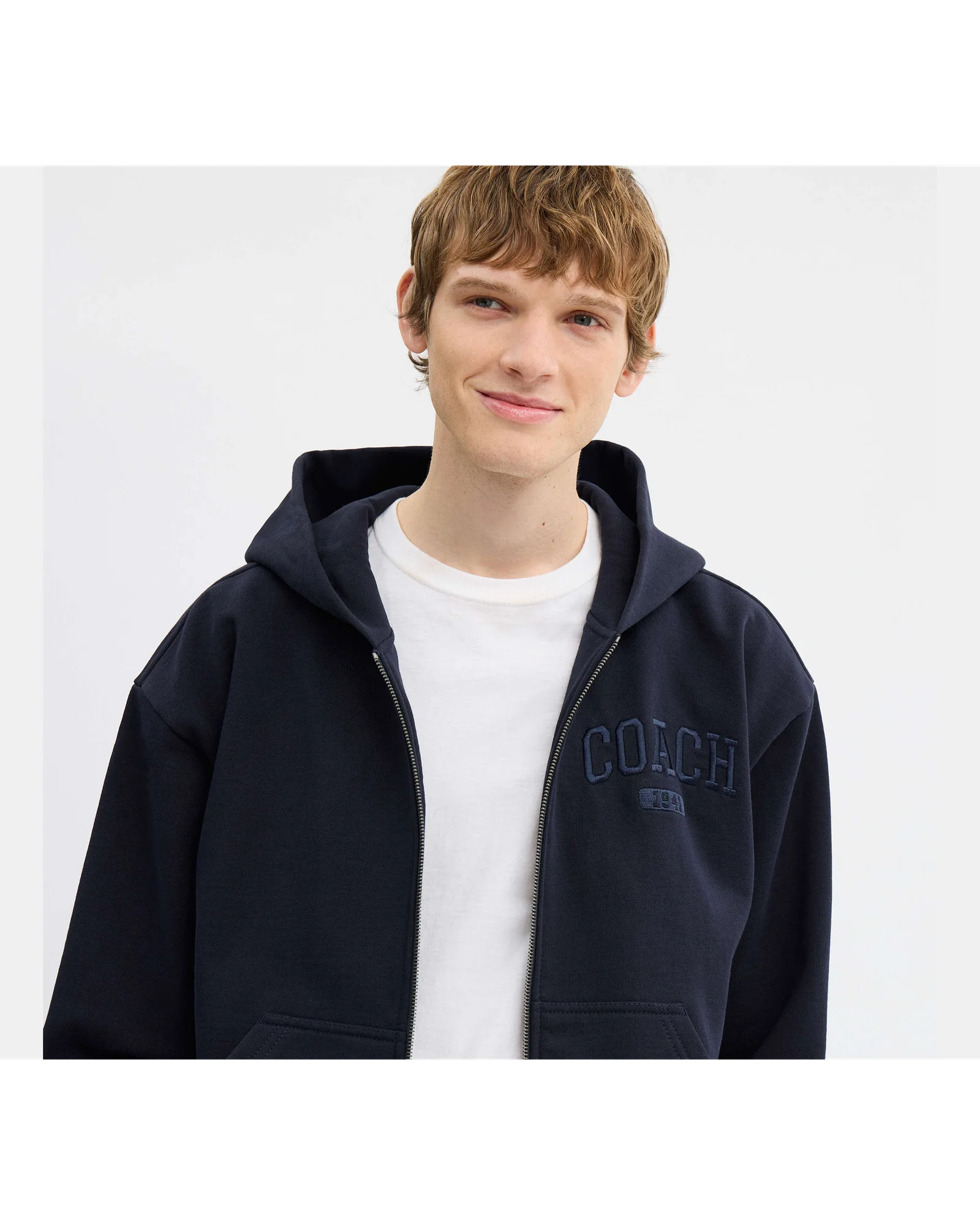 Худи Coach Boxy на молнии — 2