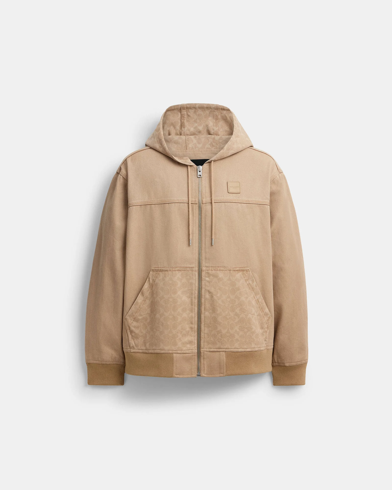 Куртка Coach с капюшоном на молнии — 11