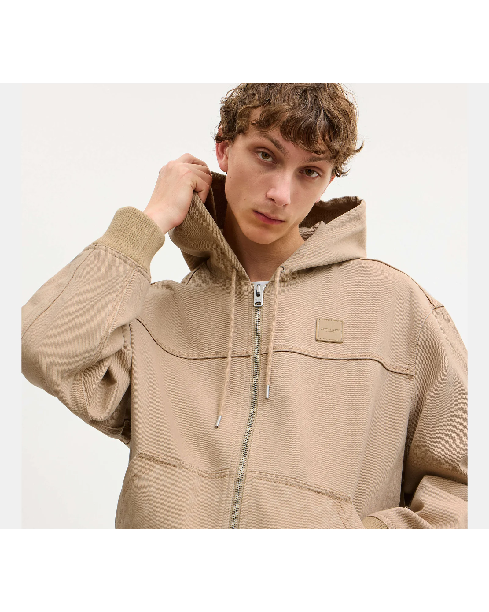 Куртка Coach с капюшоном на молнии — 14